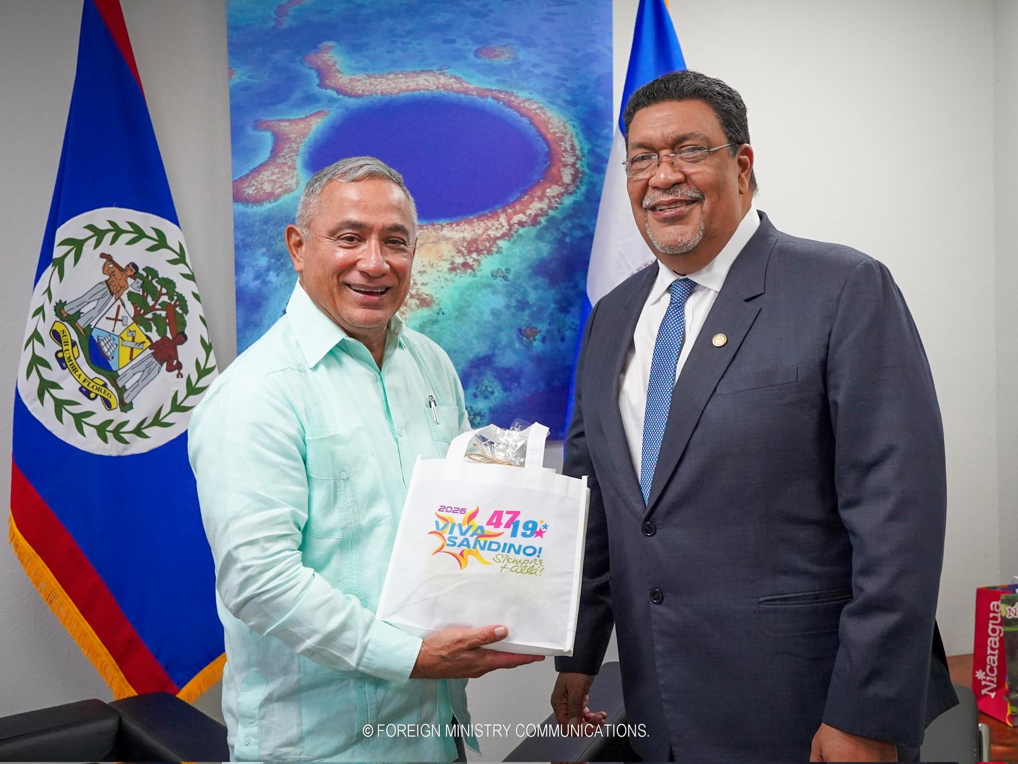 FOTO:Reafirman lazos de amistad entre Belice y Nicaragua/CORTESÍA