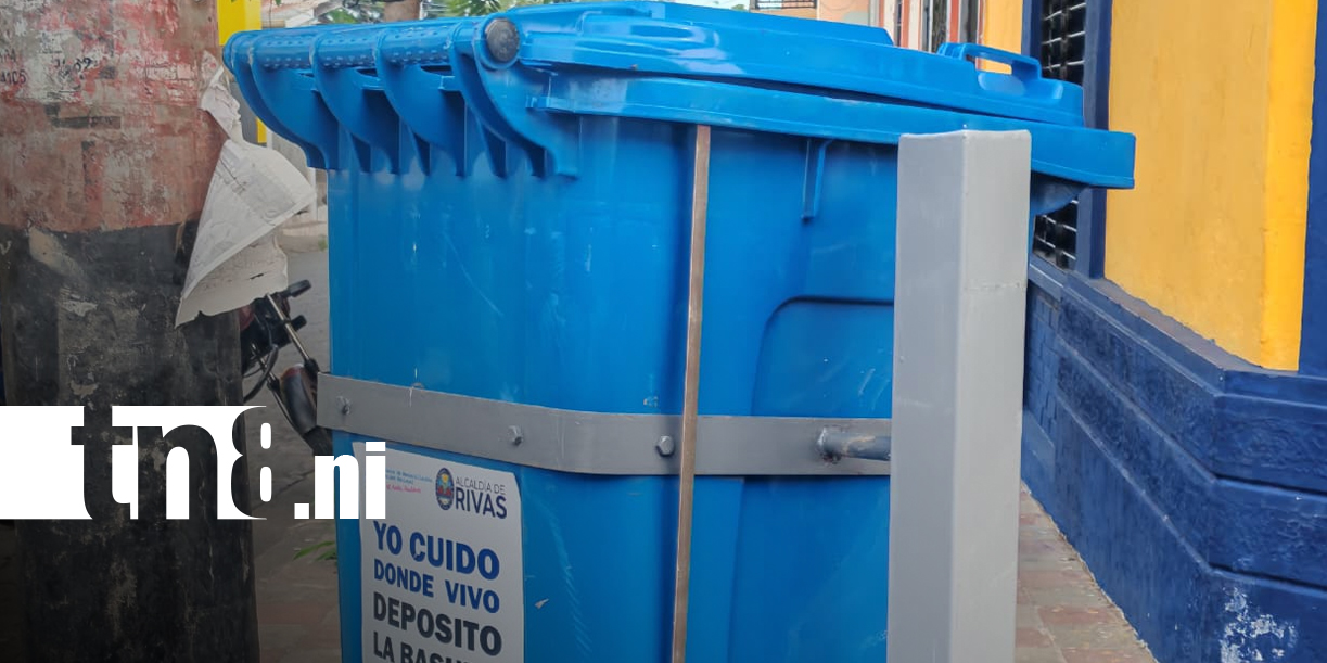 Foto: Rivas instala 37 basureros para fortalecer la limpieza urbana/TN8