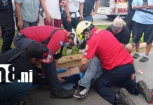 Foto: Atropello deja a peatón grave en Managua/TN8