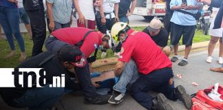 Foto: Atropello deja a peatón grave en Managua/TN8