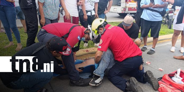 Foto: Atropello deja a peatón grave en Managua/TN8