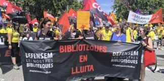 Foto: Huelga en bibliotecas de Barcelona sigue sin acuerdo/Cortesía
