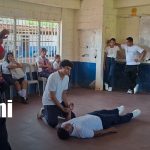 Juventud Sandinista realiza taller de primeros auxilios en Granada Foto: Estudiantes de Granada aprenden técnicas que podrían salvar vidas/TN8