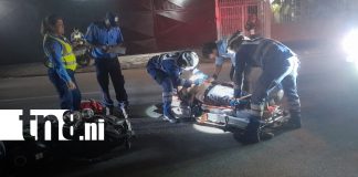 Foto: Accidente en Managua deja motociclista con fractura/TN8