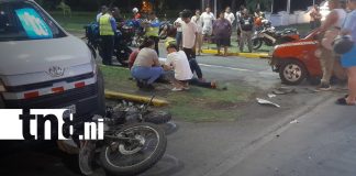Foto: Motociclista sale expulsado tras fuerte choque/TN8