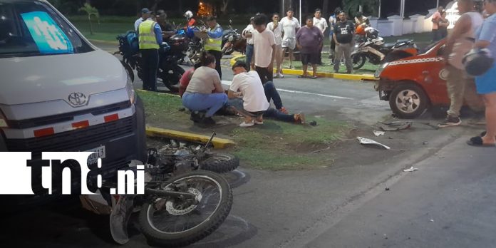 Foto: Motociclista sale expulsado tras fuerte choque/TN8 Foto: Motociclista sale expulsado tras fuerte choque/TN8