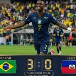 Brasil aplasta a Haití: Vinicius da un recital y Raphinha sale lesionado Foto: Vinicius lideró la goleada de Brasil/Cortesía