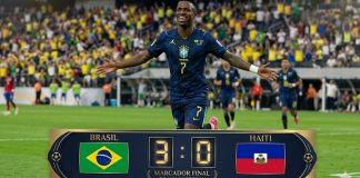 Foto: Vinicius lideró la goleada de Brasil/Cortesía