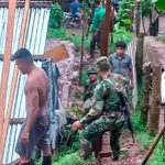 Ejército de Nicaragua evacúa a familias afectadas por deslizamiento en Waslala Foto: Ejército evacúa familias por deslizamiento/Cortesía