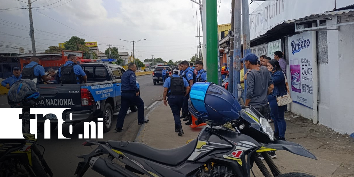 Foto: Accidente deja tres heridos en Managua/TN8