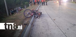 Foto: Joven motociclista fallece tras impactar contra una valla en Nagarote/TN8