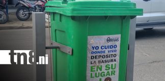 Foto: Rivas instala 37 basureros para fortalecer la limpieza urbana/TN8