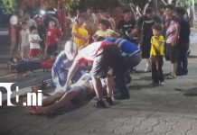 Foto: Motociclista resulta lesionado tras accidente en Managua/TN8