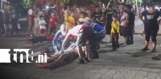 Foto: Motociclista resulta lesionado tras accidente en Managua/TN8