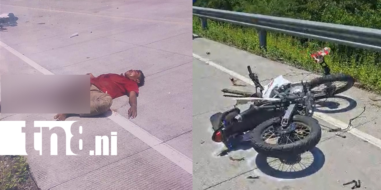 Foto: Accidente en Chinandega deja a motociclista entre la vida y la muerte /TN8