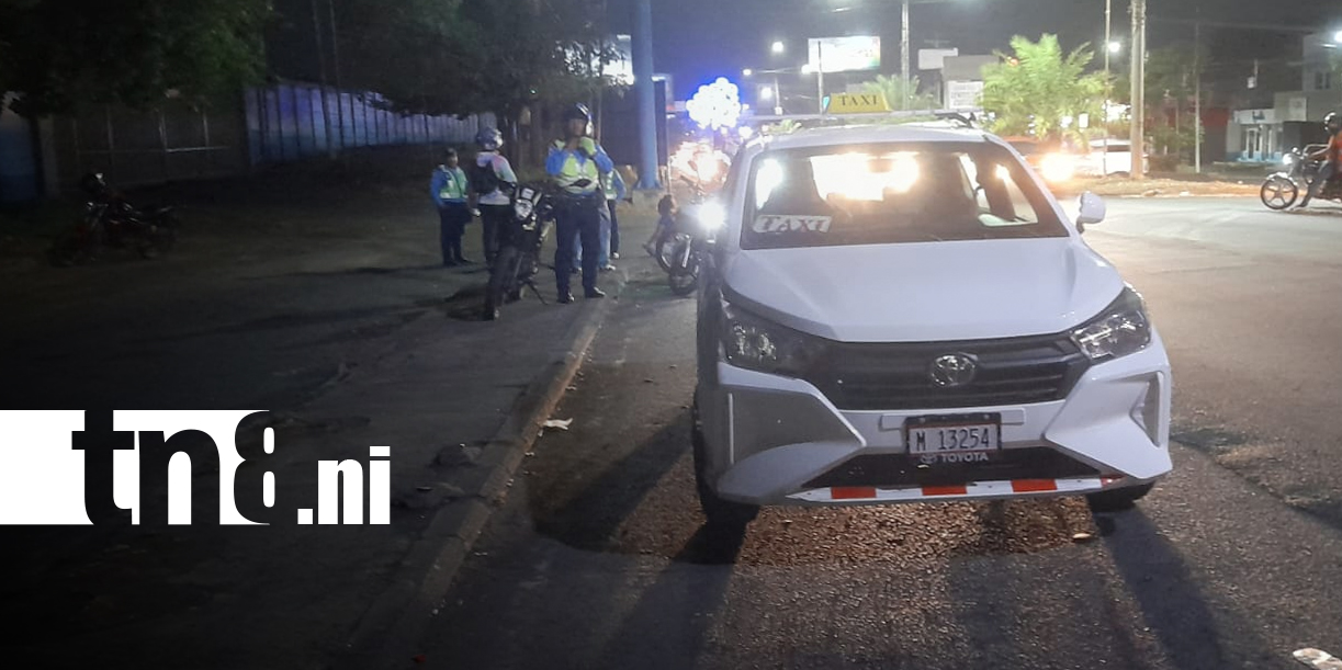 Foto: Accidente en carretera a Masaya deja mujer lesionada/TN8