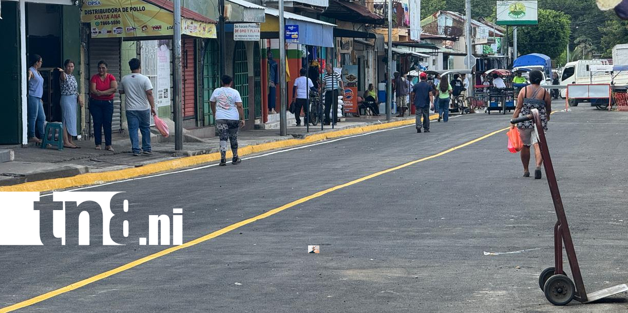 Foto:Chinandega transforma la movilidad con nuevas calles asfaltadas en Santa Ana/TN8