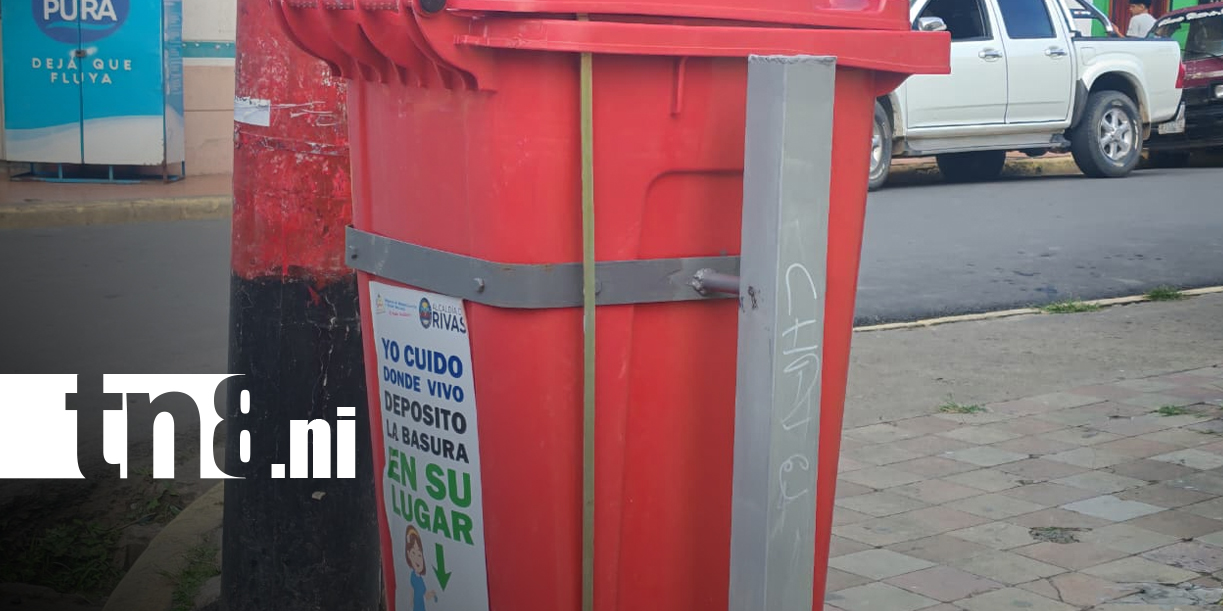 Foto: Rivas instala 37 basureros para fortalecer la limpieza urbana/TN8