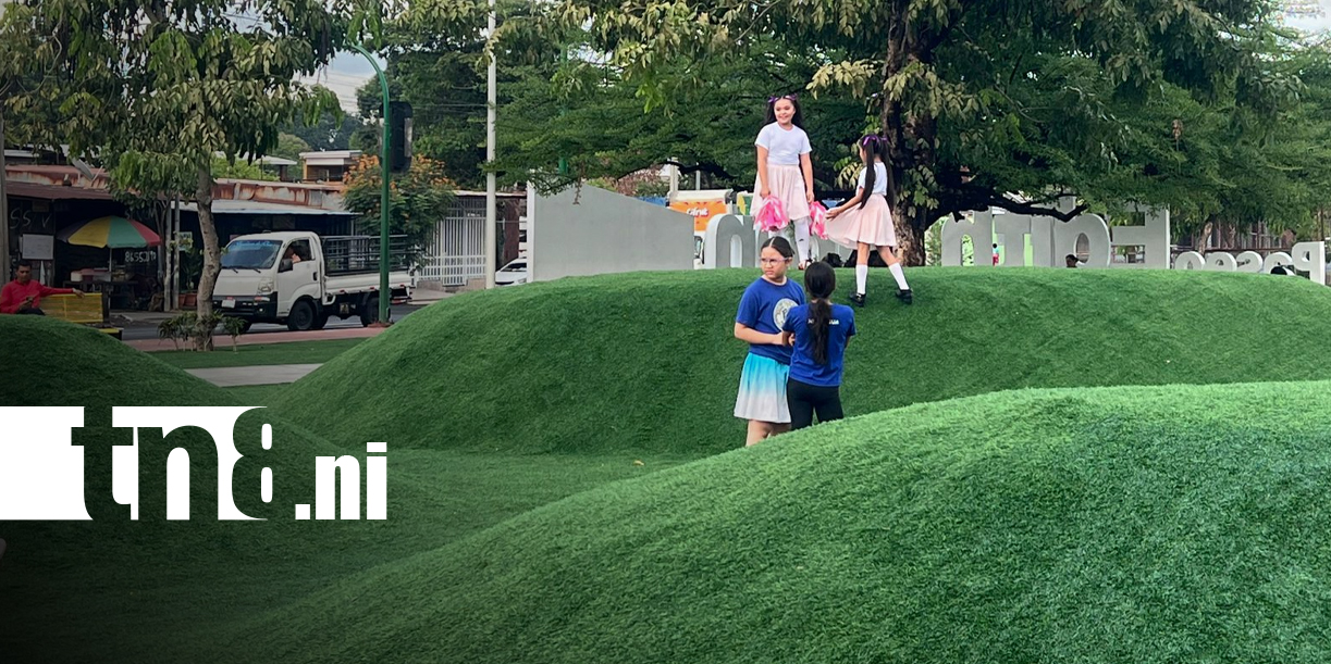 Foto: Niños y niñas disfrutan circuito cultural en el Parque Edith Grown de Managua/TN8