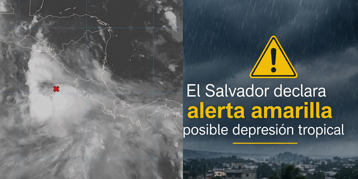 Foto: El Salvador se prepara ante amenaza de depresión tropical /Cortesía