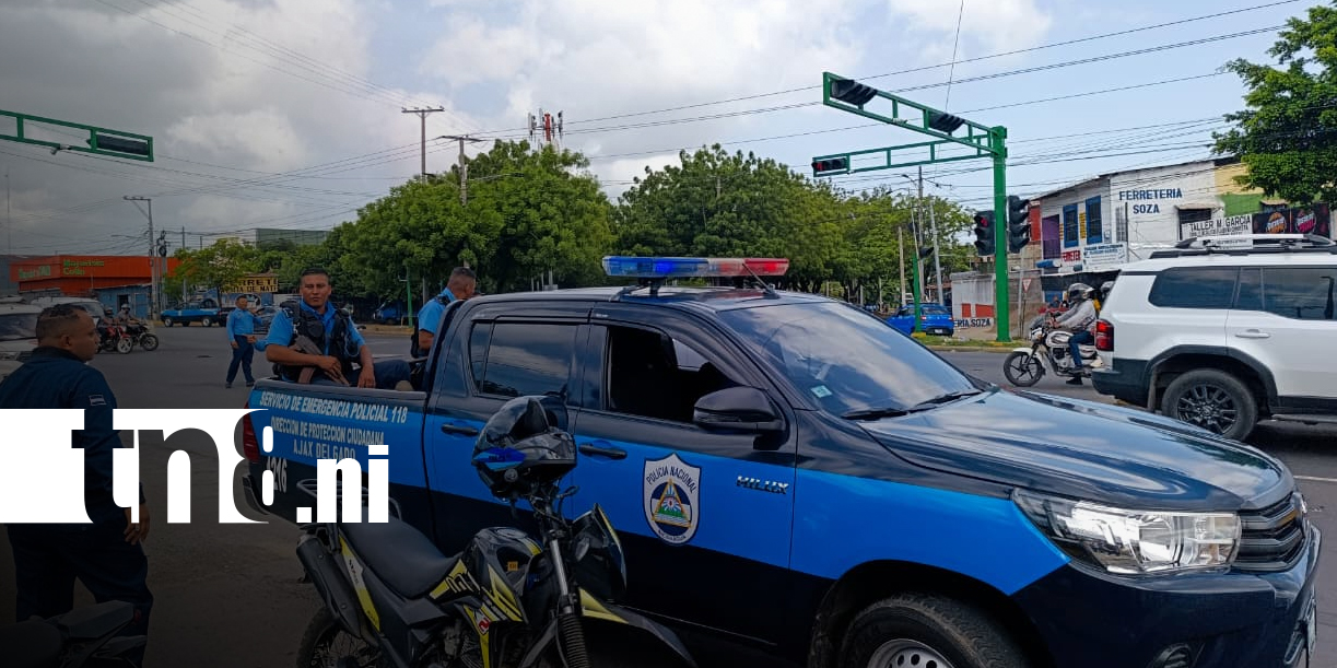 Foto: Accidente deja tres heridos en Managua/TN8