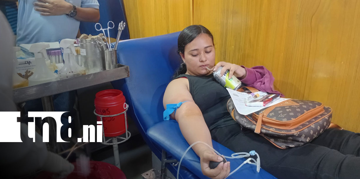 Foto: Managua se une para salvar vidas donando sangre/TN8