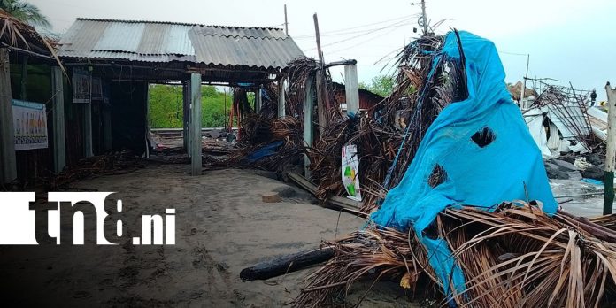 5 Foto: Fuerte oleaje causa daños en ranchos de Paso Caballo, Corinto/TN8