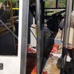 FOTO: Ocho fallecidos y 11 heridos tras impacto de dron sobre autobús de pasajeros/CORTESÍA