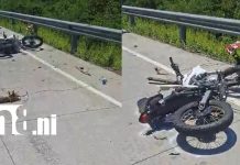 Foto: Accidente en Chinandega deja a motociclista entre la vida y la muerte /TN8