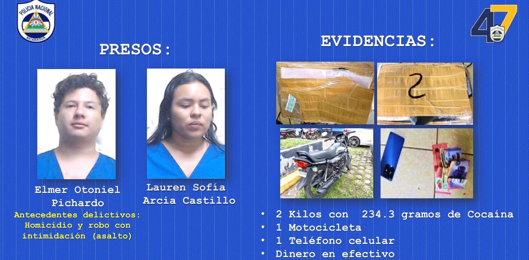 Foto: Captura de implicados en drogas en Rivas / TN8