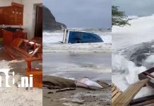 Embarcaciones arrastradas y negocios afectados por mar de fondo en San Juan del Sur y Tola Foto: Mar de fondo provoca desastres en San Juan del Sur y Tola /TN8