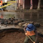 Alcaldía de Managua atiende daños en vía de San Judas por lluvias Foto:Alcaldía de Managua atiende emergencia vial en San Judas tras fuertes precipitaciones/Cortesía