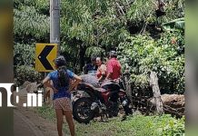Motociclista grave tras fuerte choque en El Madroñal, Isla Ometepe Foto: Motociclista grave tras choque en Ometepe/TN8