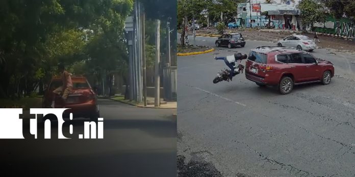 6 Foto: Managua: riesgo vial, pasajero en baúl y choque en Carlos Marx/TN8