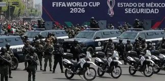 Foto: Operativo de seguridad estilo Super Bowl para el Mundial /Cortesía