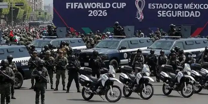 Foto: Operativo de seguridad estilo Super Bowl para el Mundial /Cortesía