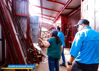 Autoridades supervisan avances de reconstrucción en el Mercado Ernesto Fernández de Masaya Foto: Visita de la alcaldesa de Masaya a obras de reparación en el mercado municipal / TN8