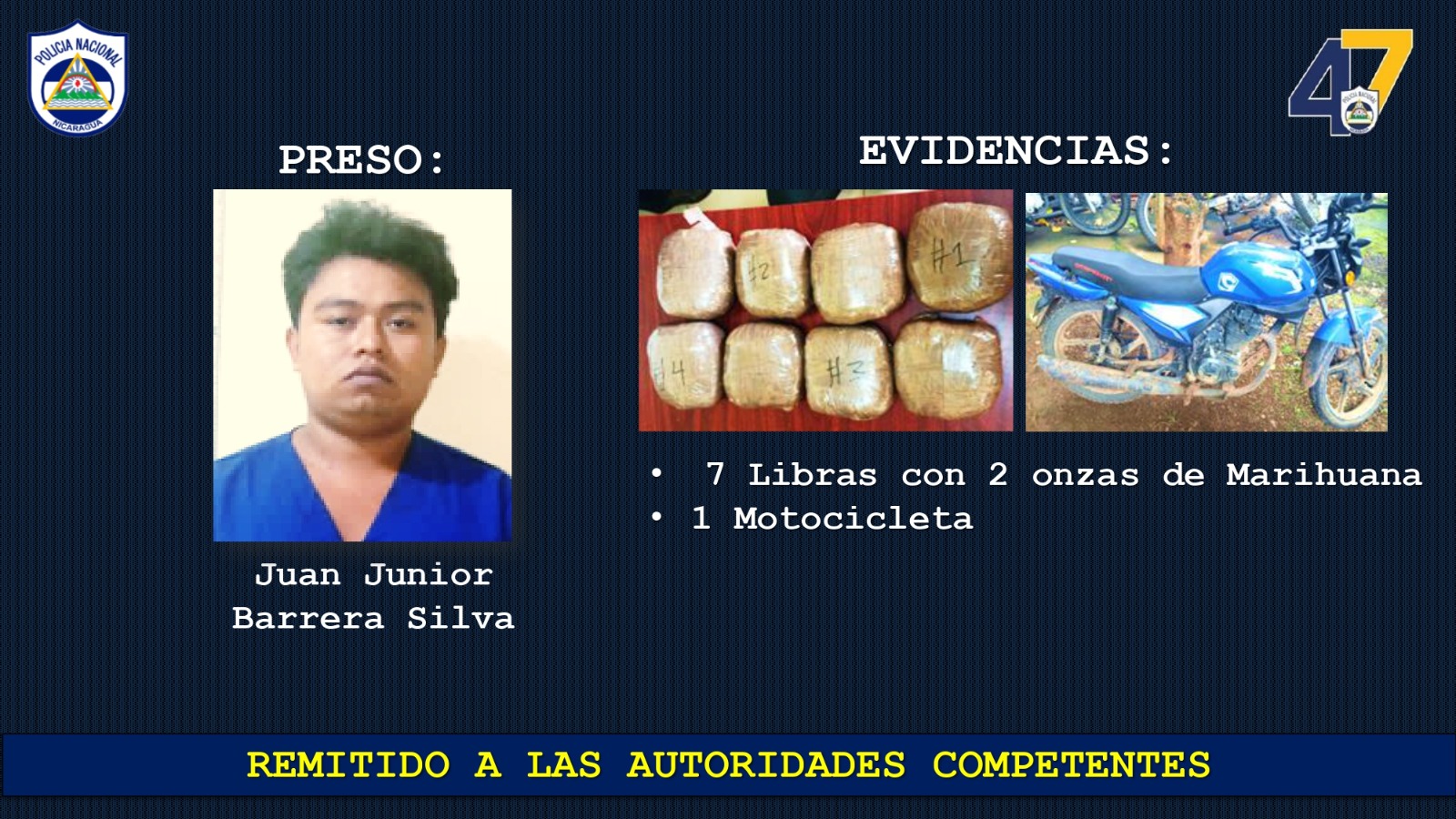 Foto: Operativo antinarcótico en Matagalpa / TN8