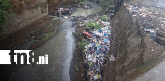 Foto:Managua enfrenta emergencia por basura en canales pluviales/TN8