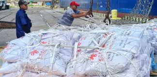 Foto: China entrega nuevo cargamento de arroz a Cuba /Cortesía