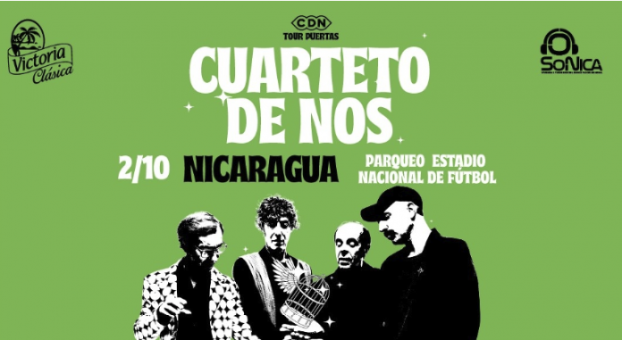 Foto: Cuarteto de Nos en Nicaragua para el mes de octubre