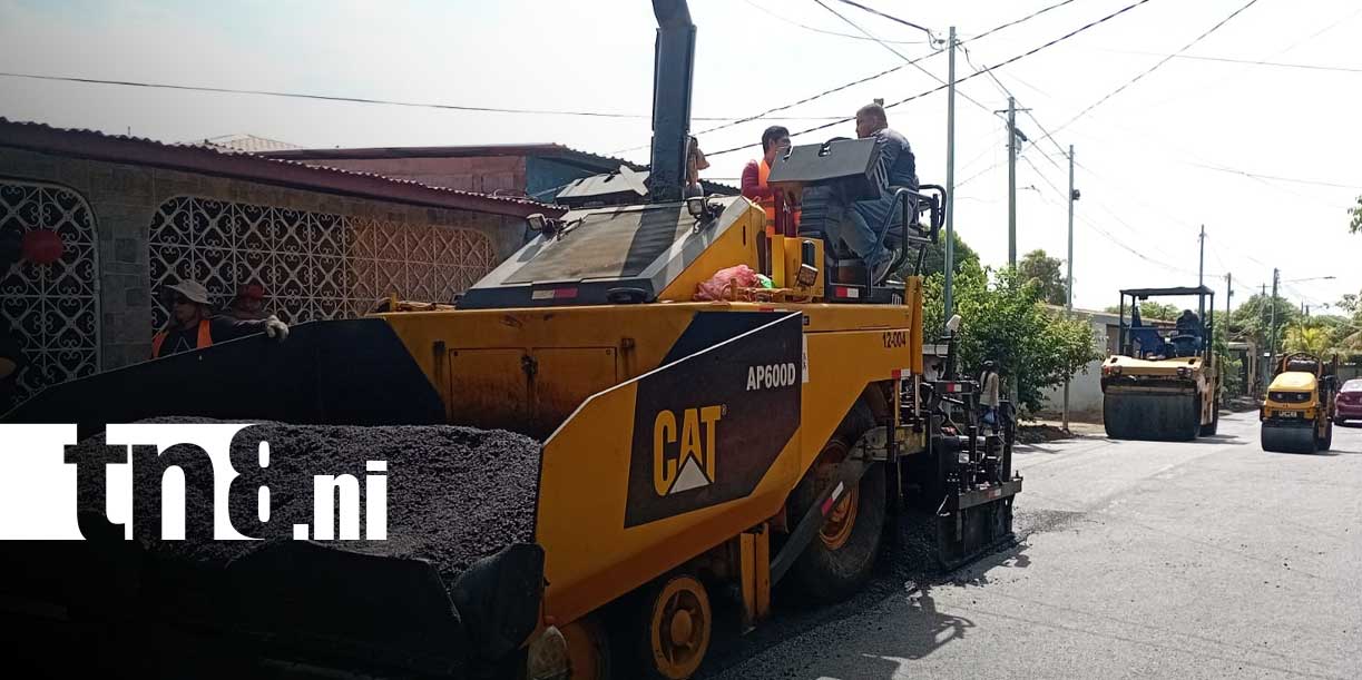 Foto:Avanza el progreso en Managua: concluyen obras de pavimentación en Laureles Norte/TN8