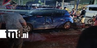 Foto: Violento accidente deja a joven lesionado en Managua/TN8