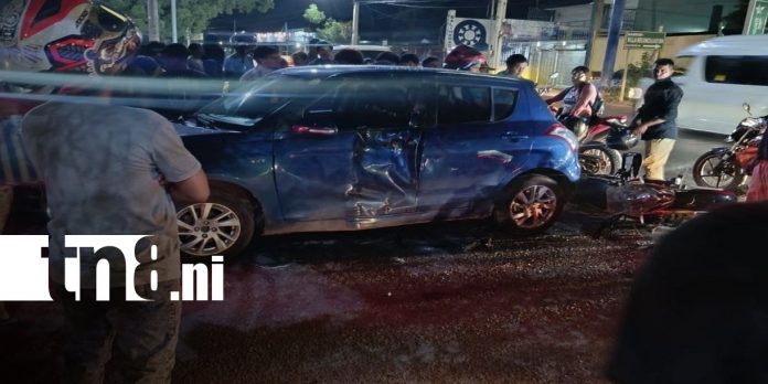 Foto: Violento accidente deja a joven lesionado en Managua/TN8 Foto: Violento accidente deja a joven lesionado en Managua/TN8