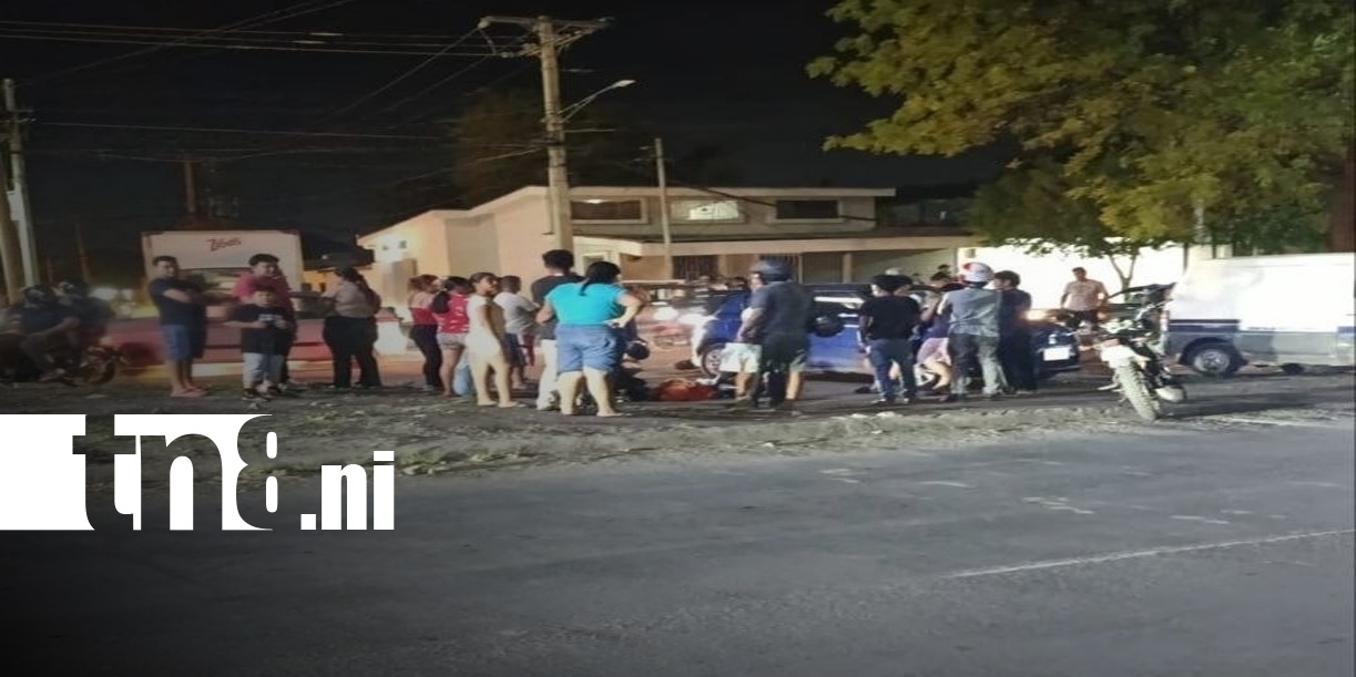 Foto: Violento accidente deja a joven lesionado en Managua/TN8