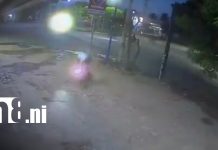 ¿Hasta cuándo? “Cruce de la Muerte” vuelve a cobrar protagonismo en Managua Foto: Accidente de tránsito en el barrio Carlos Marx, Managua / TN8