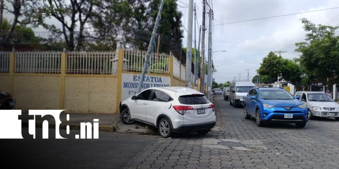 Foto: Accidente de tránsito en Monseñor Lezcano, Managua / TN8 Foto: Accidente de tránsito en Monseñor Lezcano, Managua / TN8