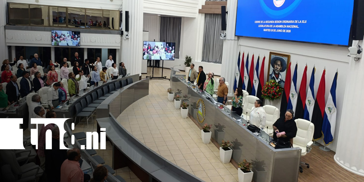 Foto: Sesión parlamentaria en la Asamblea Nacional de Nicaragua / TN8