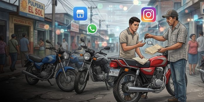 Foto: Ilustración de venta ilícita de motos