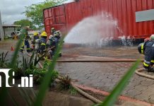 Foto: Capacitación con bomberos de Managua / TN8